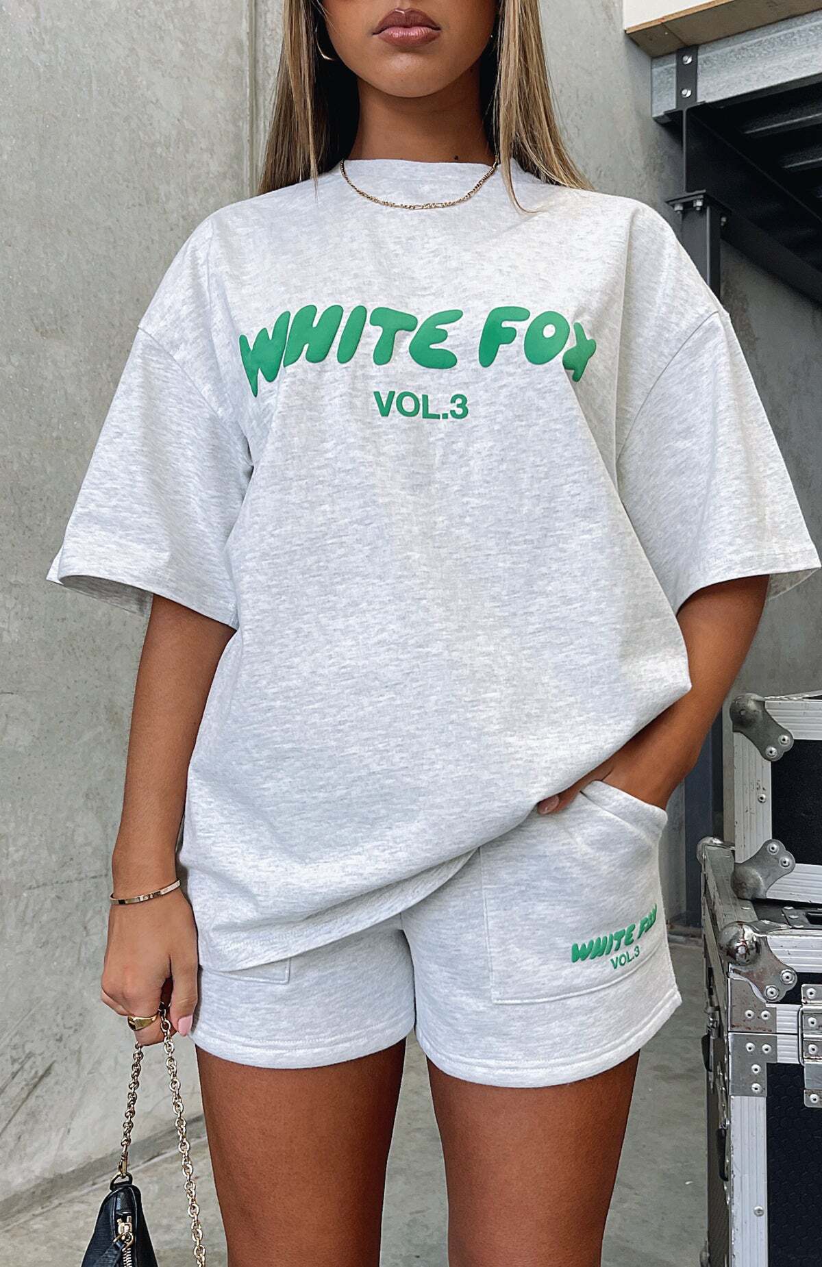 Offstage Oversized Tee Glacier Grey