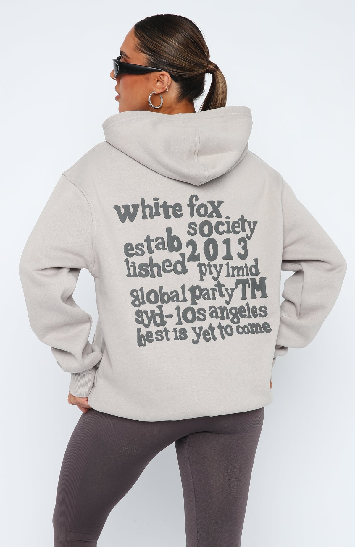 Enough Said Oversized Hoodie Moon