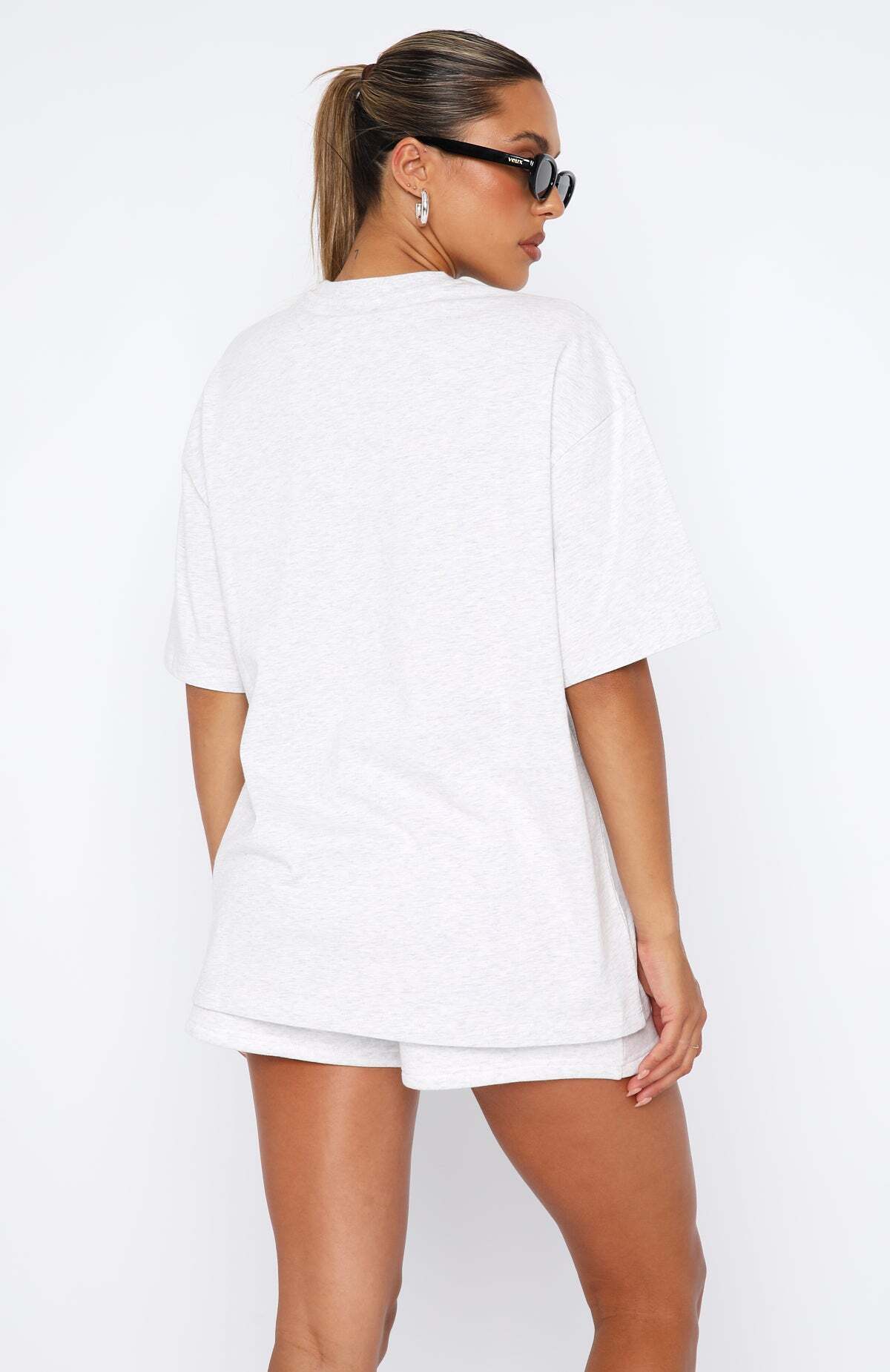 So Wavy Oversized Tee Grey Marle