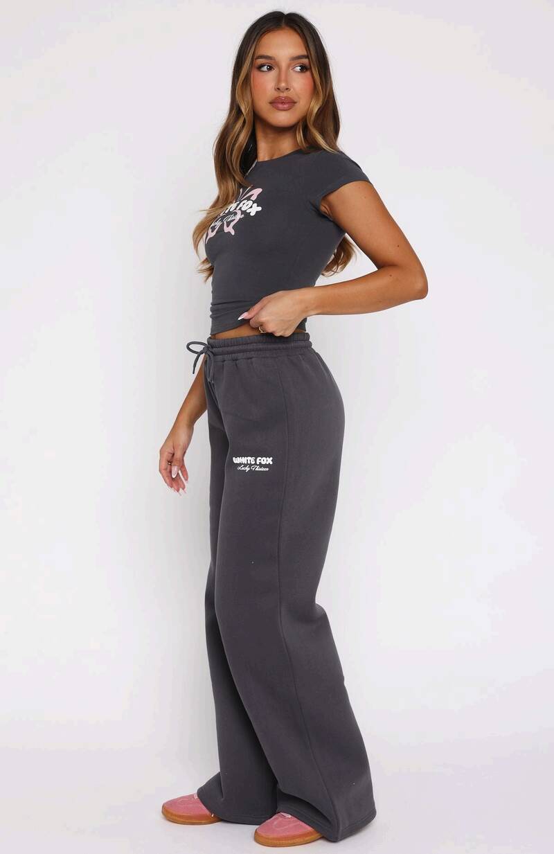 Lucky Thirteen Audrina Wide Leg Sweatpants Volcanic