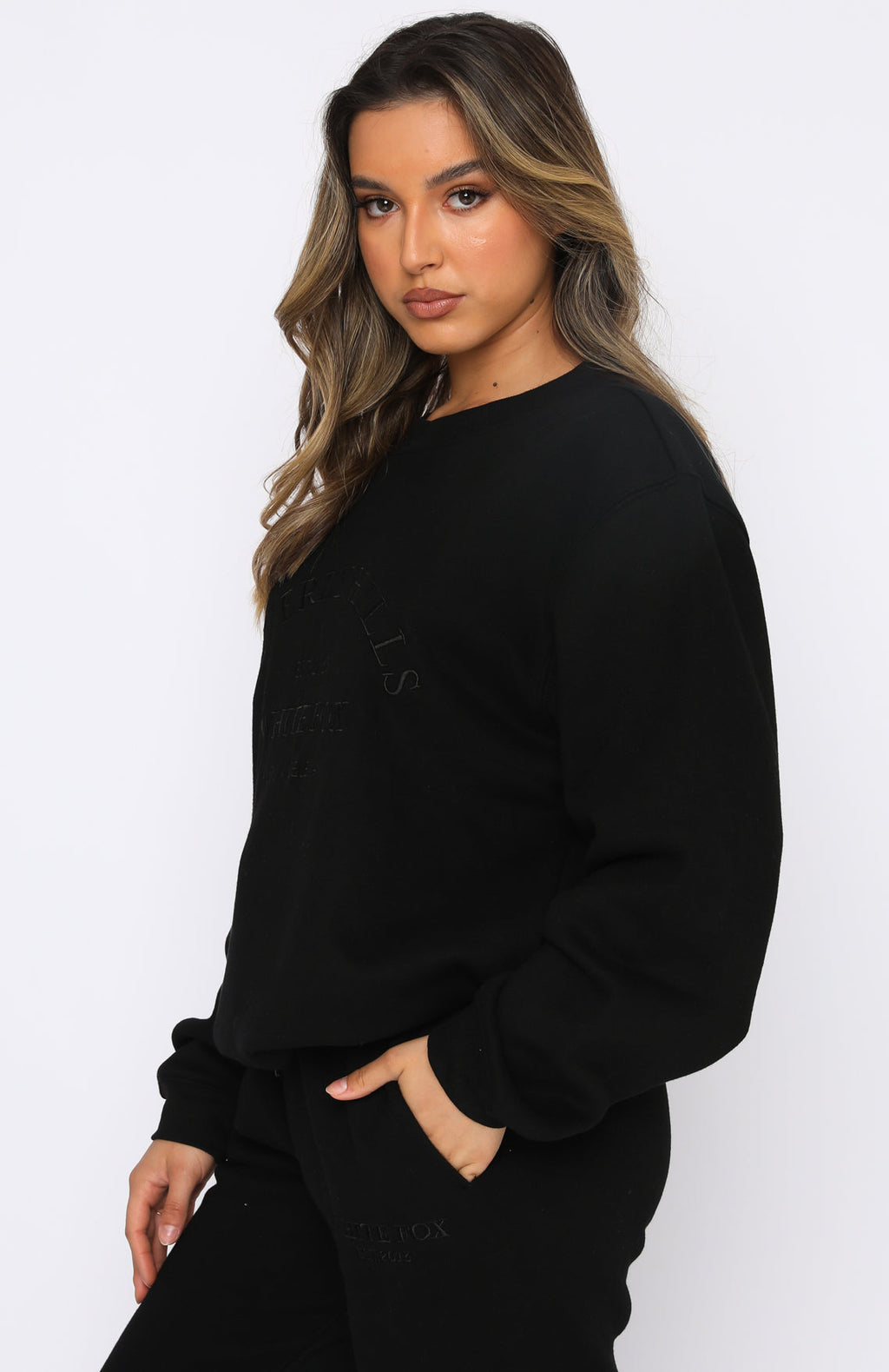 Best Of Both Oversized Sweater Black