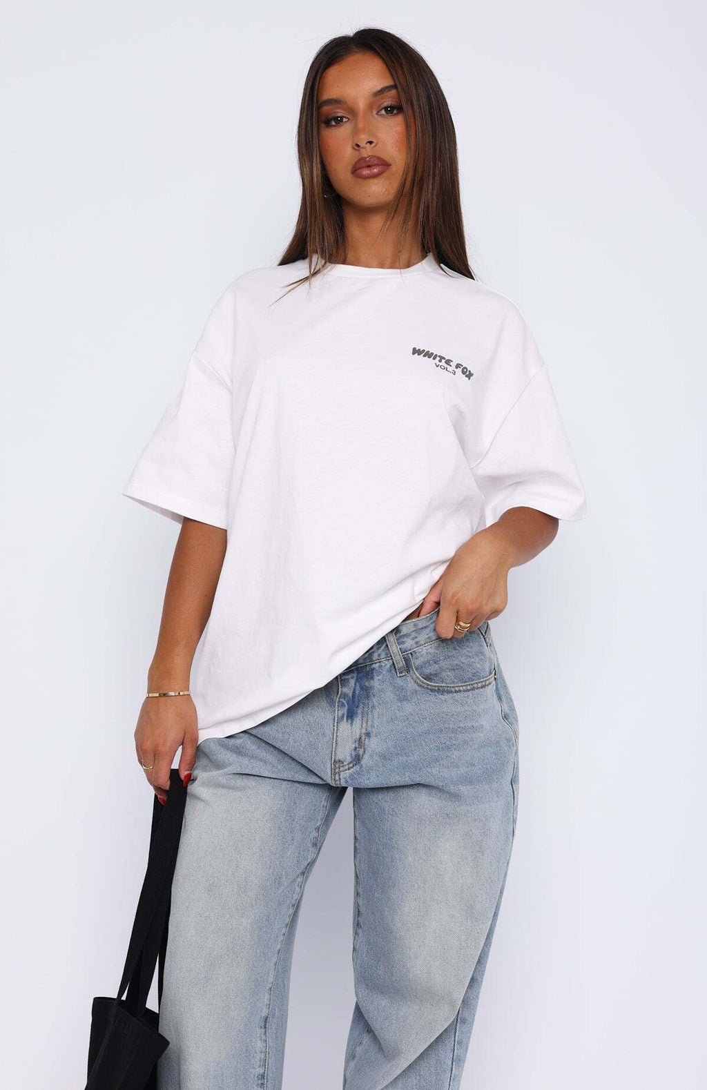 Just Your Style Oversized Tee White