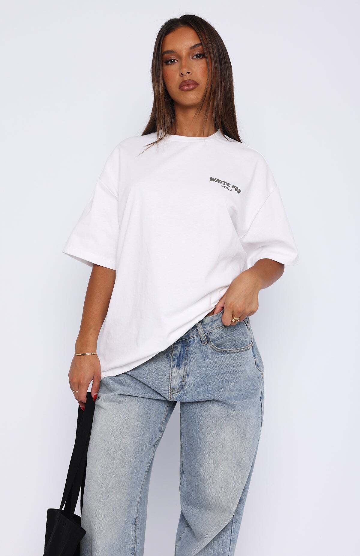 Just Your Style Oversized Tee White