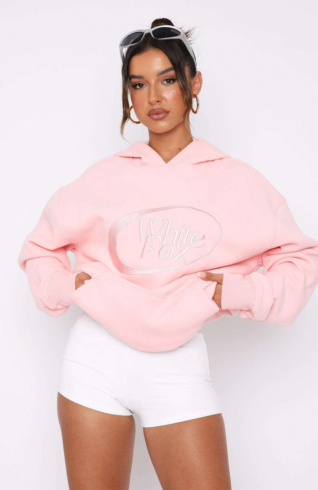 Revolve Around Me Oversized Hoodie Baby Pink