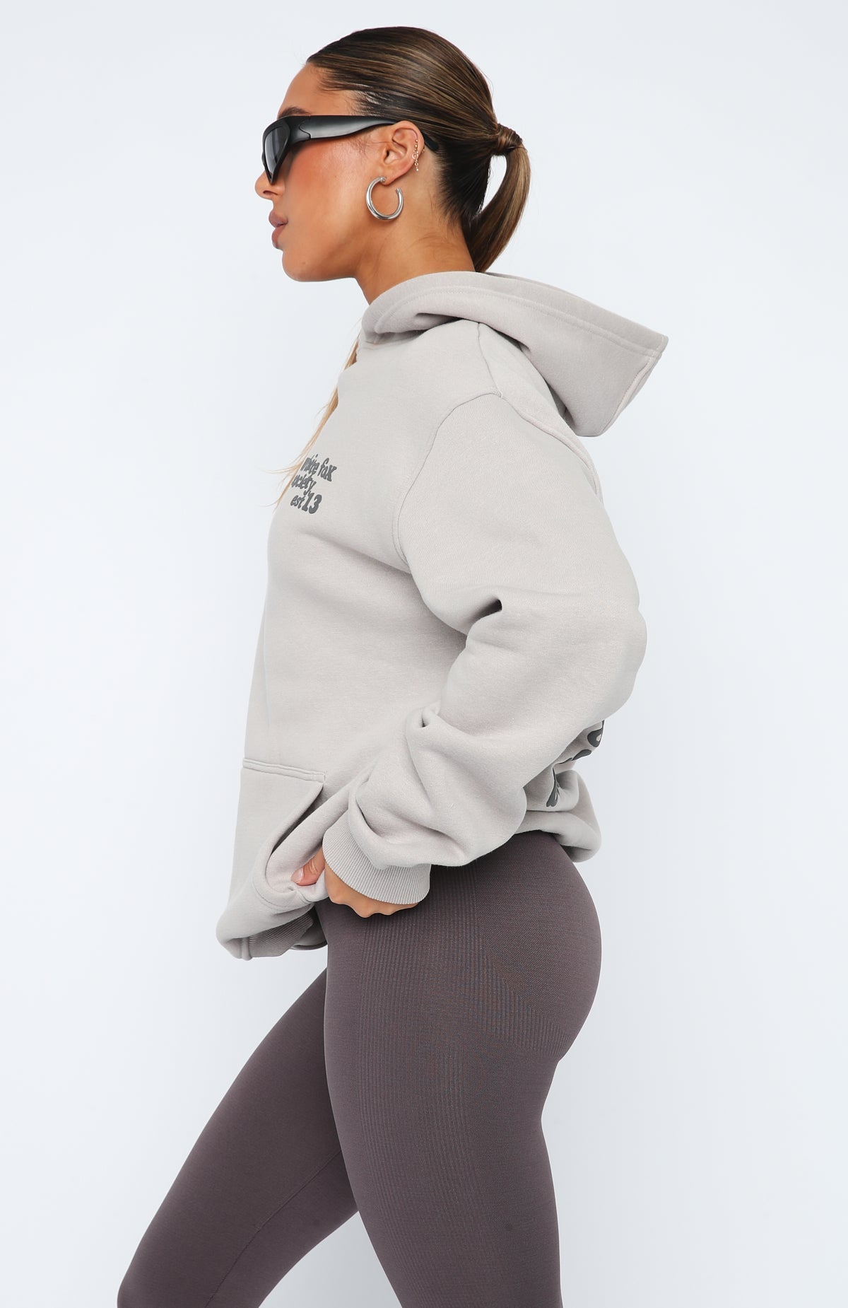 Enough Said Oversized Hoodie Moon