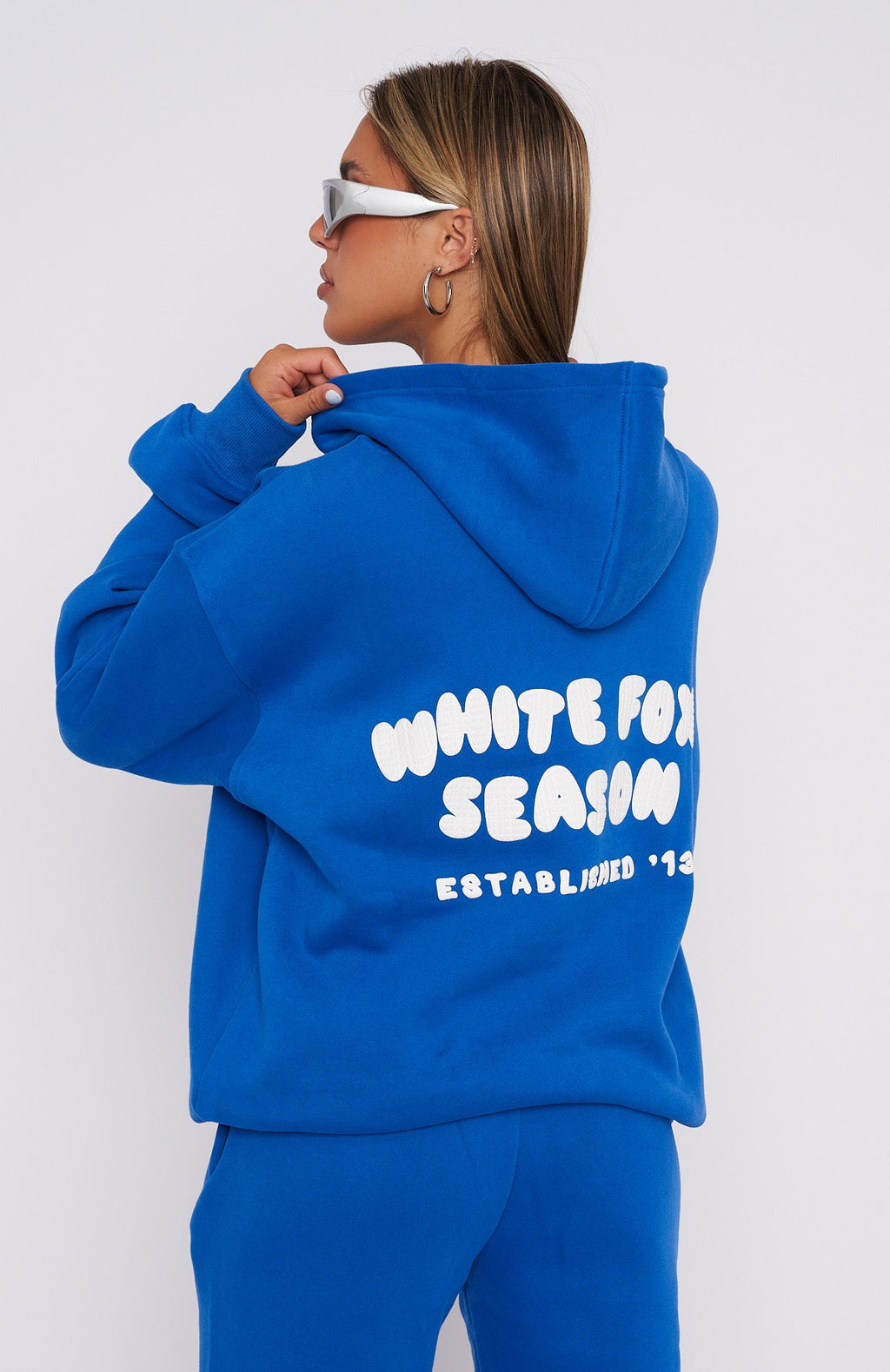 The Main Season Oversized Hoodie Electric Blue