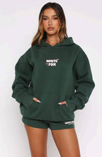 Lucky Thirteen Stephanie Oversized Hoodie Green