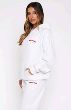 Lucky Thirteen Cheyenne Oversized Hoodie Grey Marle