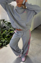 Lucky Thirteen Shaya Oversized Hoodie Dark Grey Marle