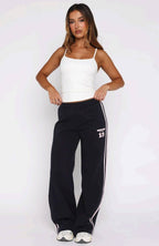 Lucky Thirteen Charise Wide Leg Sweatpants Navy