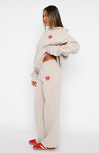With Love For You Wide Leg Sweatpants Moon
