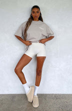 Just Your Style Oversized Tee Grey