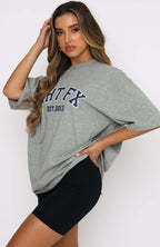 Varsity Tee Dusty Grey Marle