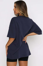 Varsity Tee Dusty Navy