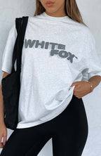 Do You Want Me Oversized Tee Grey Marle