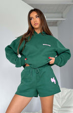 I'm Glad Lounge Shorts Forest Green