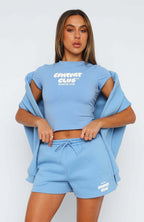 Comfort Club Lounge Shorts Blissful Blue