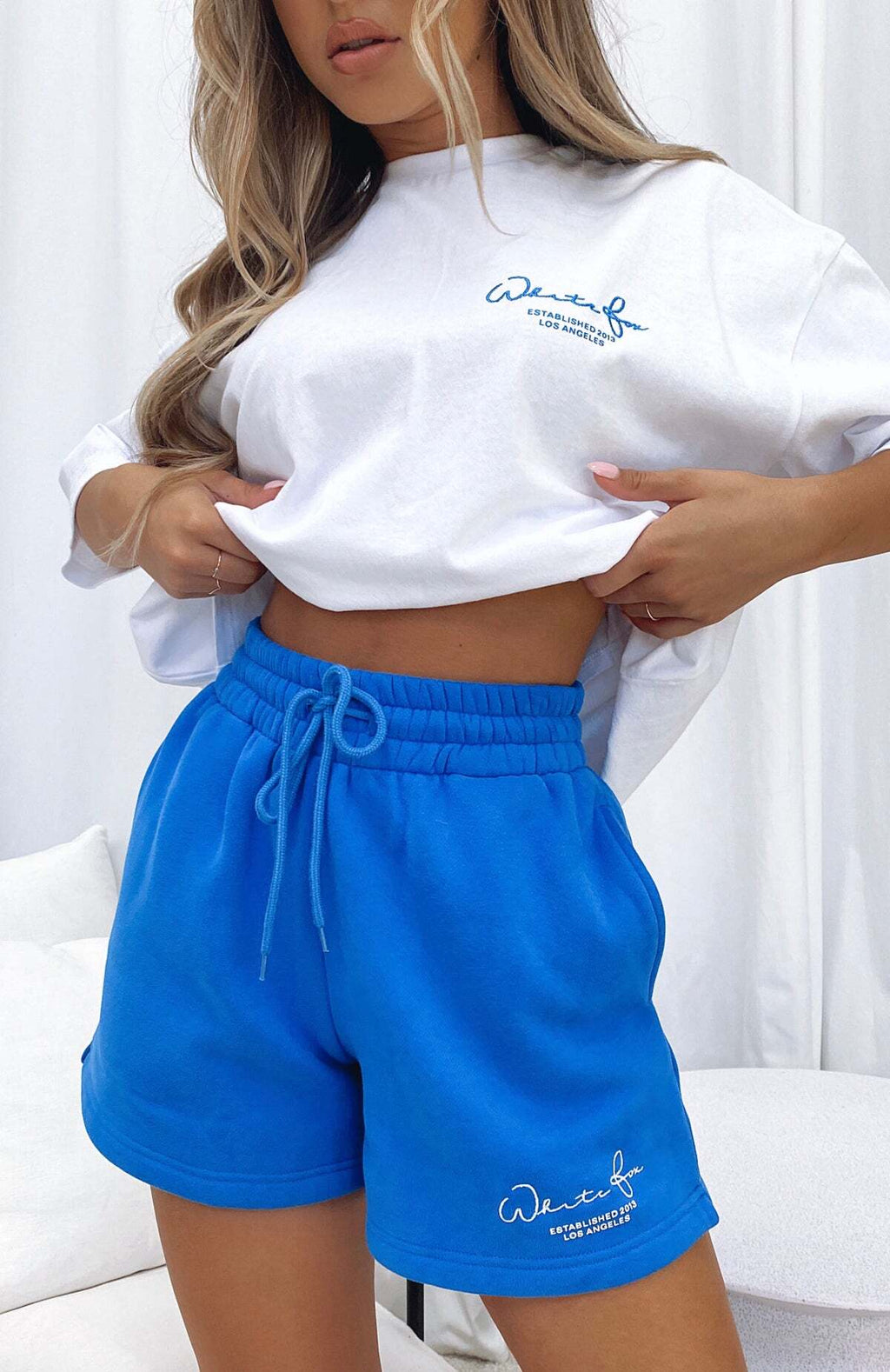 Check It Out Lounge Shorts Electric Blue