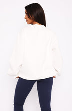Season 7 Oversized Sweater Snow