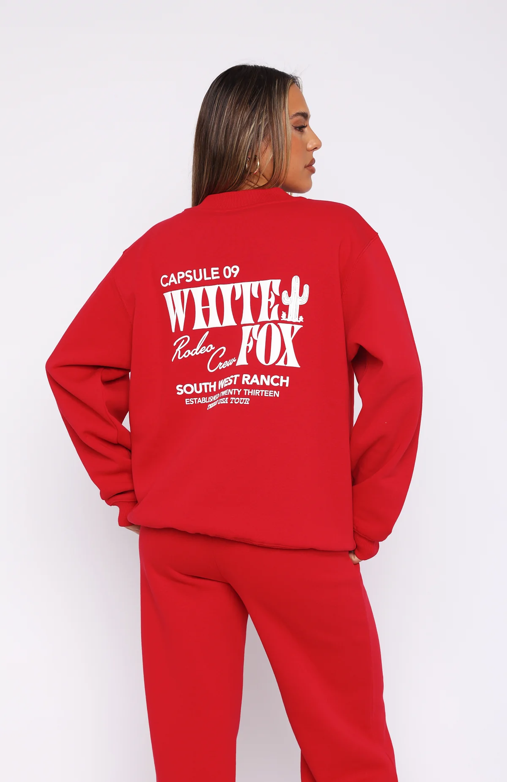 Capsule 9 Rodeo Crew Oversized Sweater Red