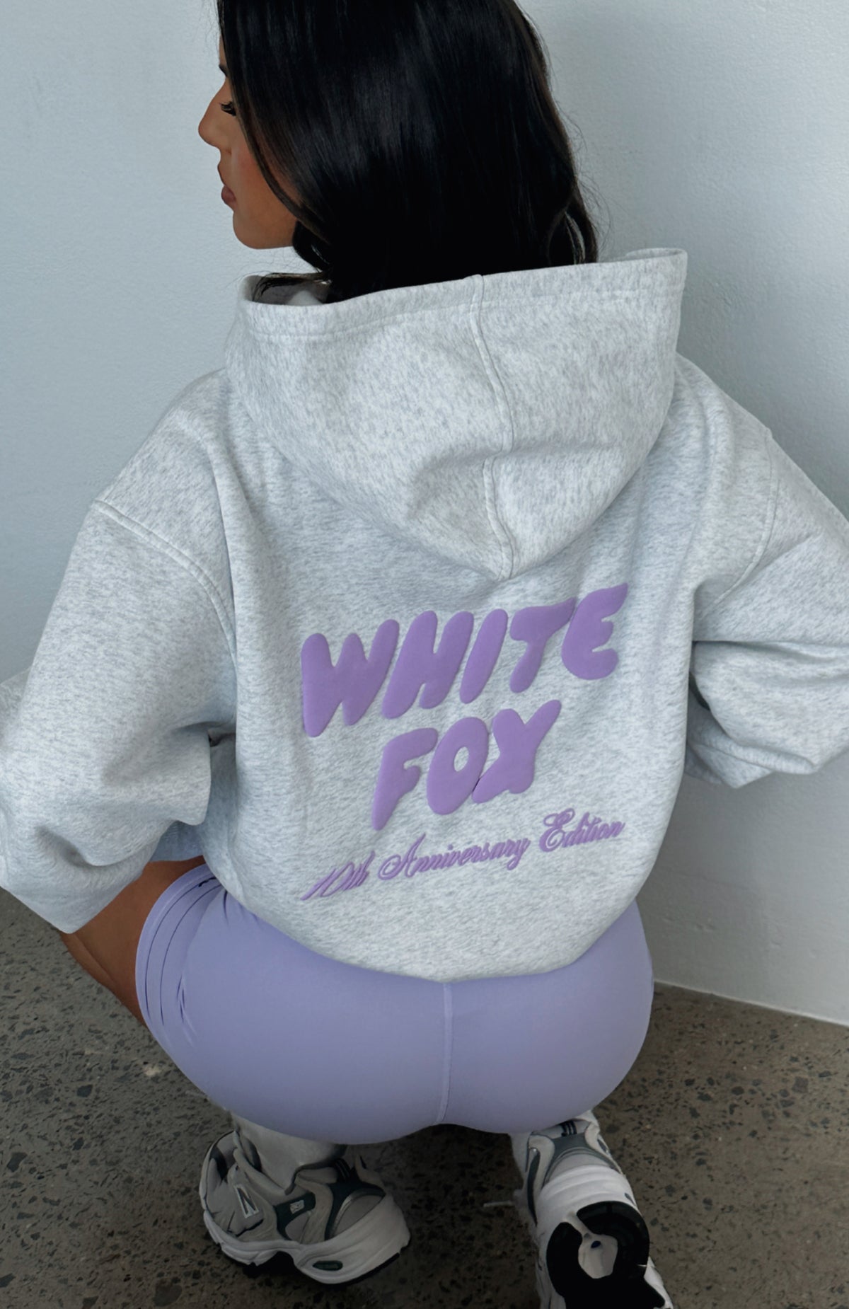 10th Anniversary Edition Oversized Hoodie Glacier Grey