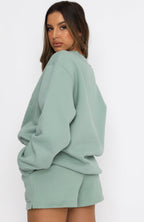 Best Of Both Oversized Sweater Sage
