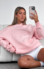 Revolve Around Me Oversized Hoodie Baby Pink