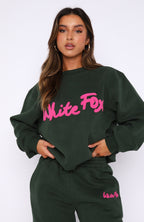 All Time Favourite Oversized Sweater Dark Green