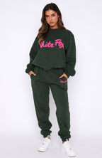 All Time Favourite Oversized Sweater Dark Green