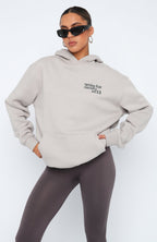 Enough Said Oversized Hoodie Moon