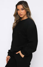 Best Of Both Oversized Sweater Black